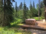 Hot tub off of lower patio - walkout from lower family room